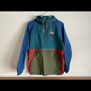 LL Bean Womens Multicolor Anorak